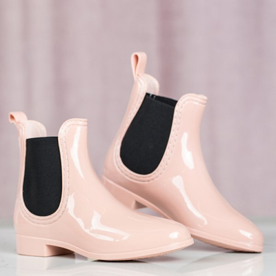 Beige rubber varnished galoshes Furu - Footwear 1