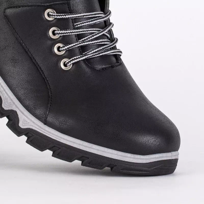 OUTLET Black men's winter boots by Ogitso - Footwear