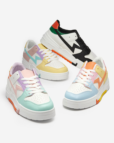 Yellow-pink women's sports shoes Tremsi sneakers - Footwear