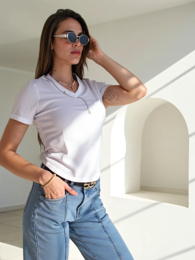 Royalfashion Women's Cotton Crop Top