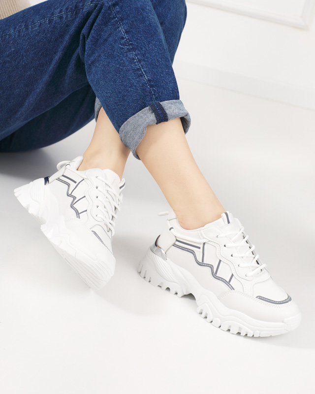 White women's sports shoes Jenirso sneakers - Footwear