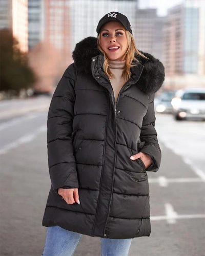 Royalfashion Sieviešu stepēta ziemas jaka