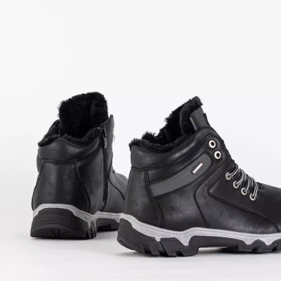 OUTLET Black men's winter boots by Ogitso - Footwear