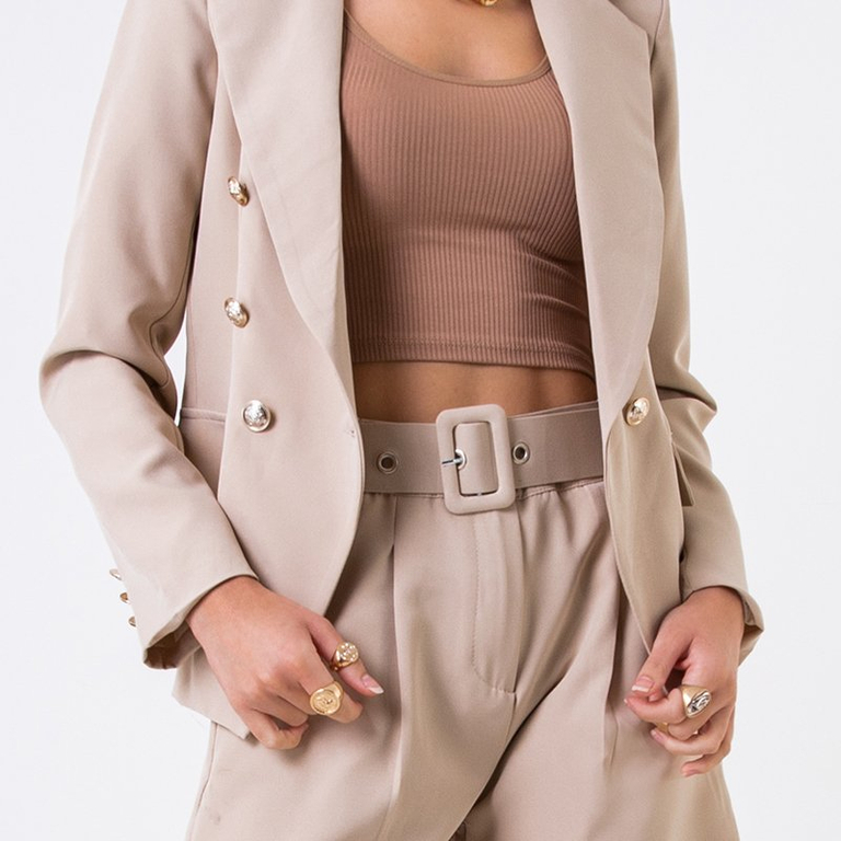 Women's beige suit - Clothing
