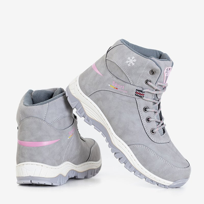 Light gray women's insulated snow boots Naida - Footwear