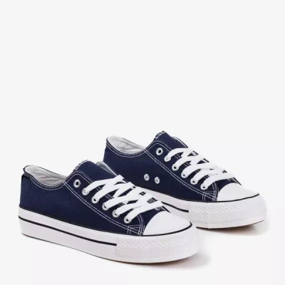 OUTLET Navy blue women's sneakers Habena - Footwear