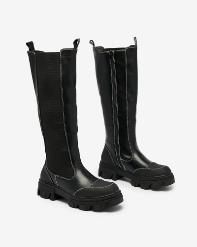 Royalfashion Women's mid-calf boots in black Blyss