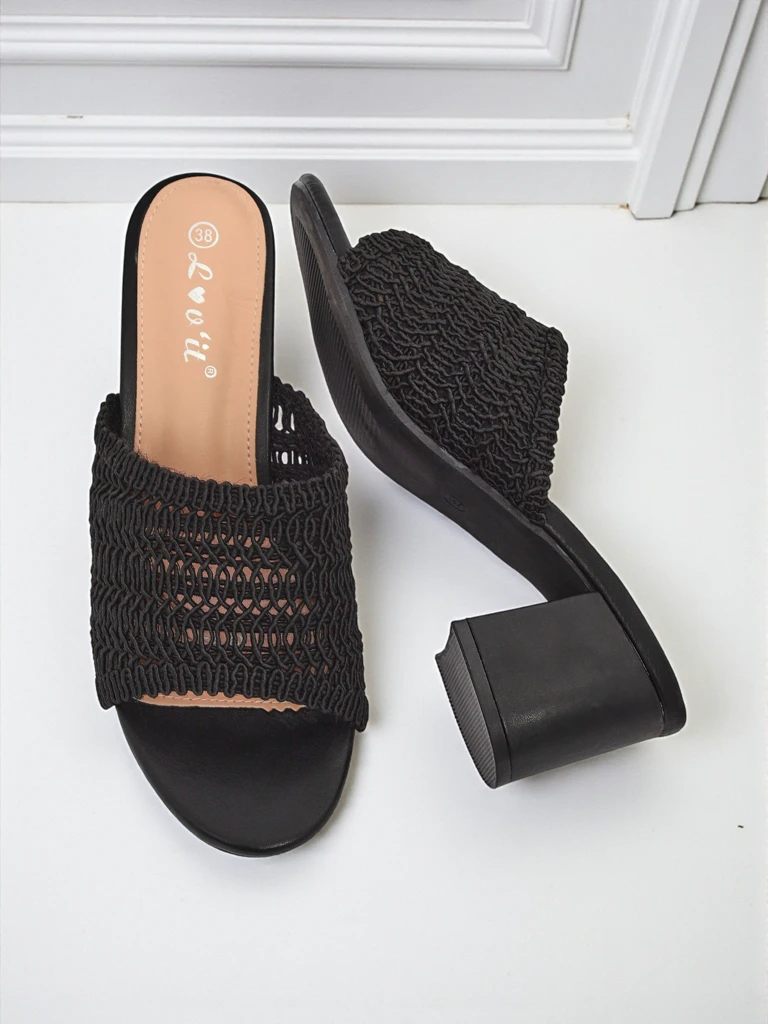 Royalfashion Women's Heeled Mules Sole Bloom