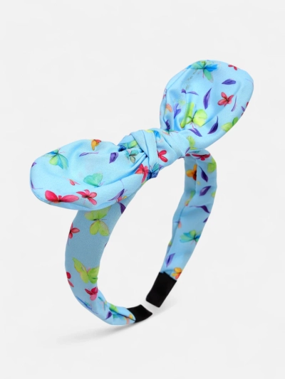 Royalfashion Children's Headband with a Bow and Print