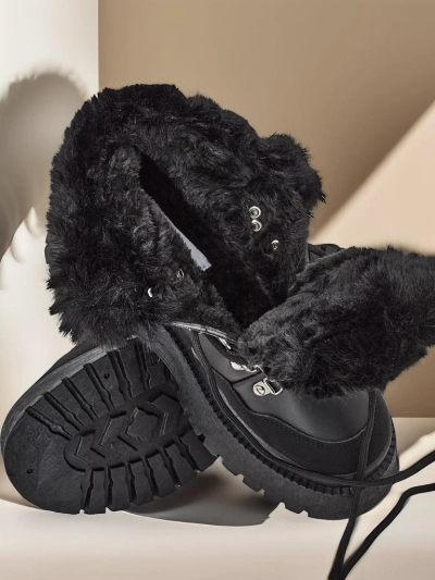 Royalfashion Sieviešu apavi ar asinotiem sniega zābakiem Qiroz