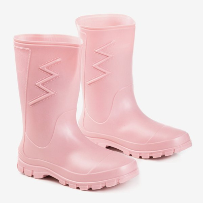 Taif pink matt rubber wellies - Wellies 1