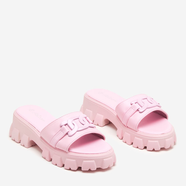 OUTLET Violetas sieviešu čības uz biezākas zoles Inza-Shoes