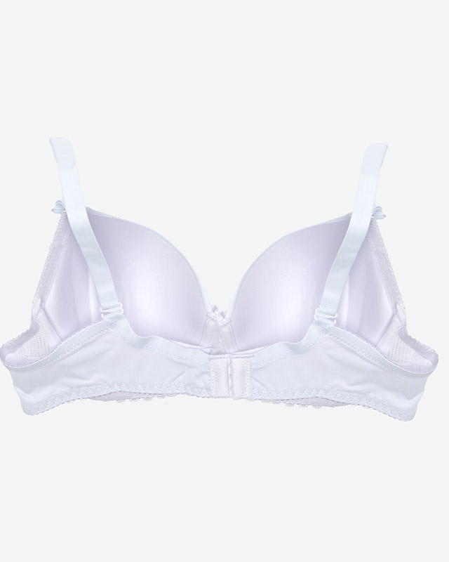 White Women's Push-Up Lace Bra - Underwear