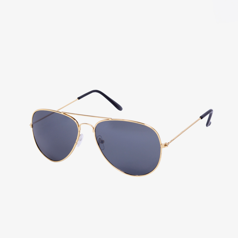 Ladies 'black sunglasses with a gold frame - Accessories