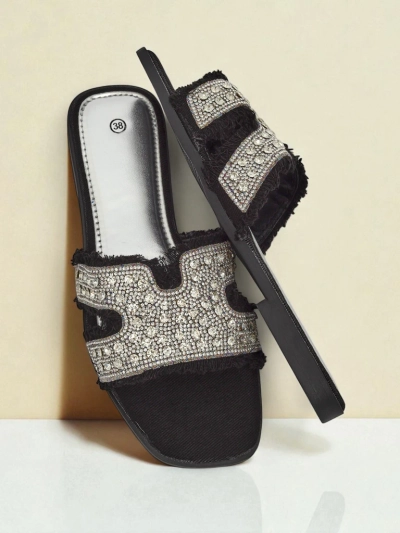 Royalfashion Sieviešu sandales ar rhinestones CrystalEase