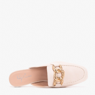 Krēmkrāsas čības a'la mokasīni Gabbu- Footwear