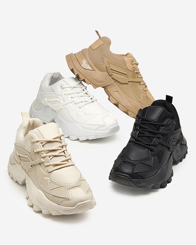 Women's white sports sneakers Bayart - Footwear