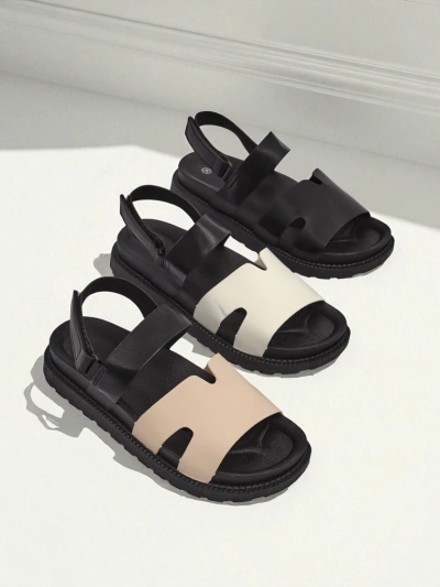 Hera Azzurro women's graphite eco-leather wedge sandals for summer