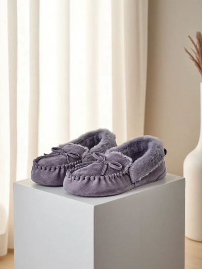 Royalfashion Women's moccasins with fur Ahtikes