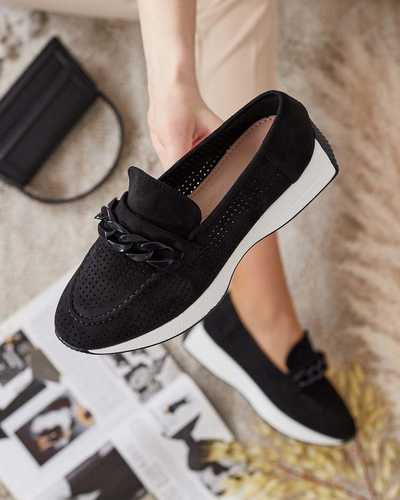 Royalfashion Sieviešu ažūra mokasīni ar ķēdīti Isolla