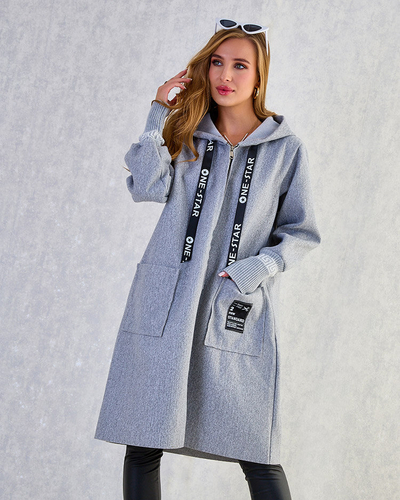 Royalfashion Женская куртка а'ля пальто до колен