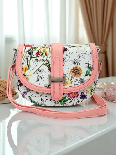 Royalfashion Women's Small Floral Faux Leather Handbag Ori Elle