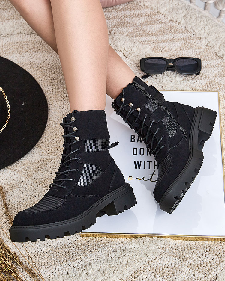 Royalfashion Women's Hovienta lace-up boots