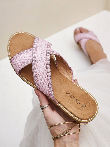 Royalfashion Women's sandals with braided straps Bornes