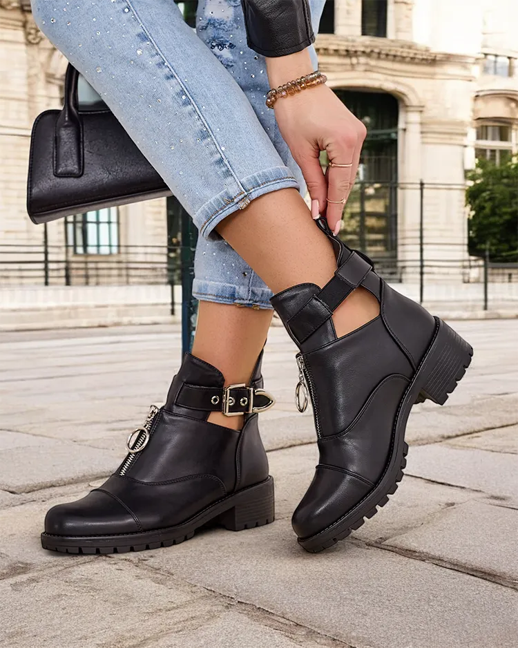 Royalfashion Women's ankle boots worker type Komoves