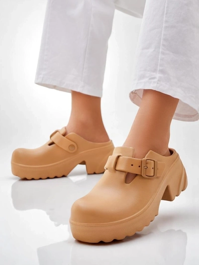 Royalfashion Women's rubber heeled sandals Voxones