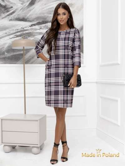 Женское мини-платье в клетку Violetta