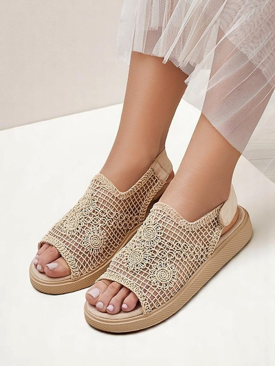 Royalfashion sieviešu atvērtās sandales ar Levay augšdaļu