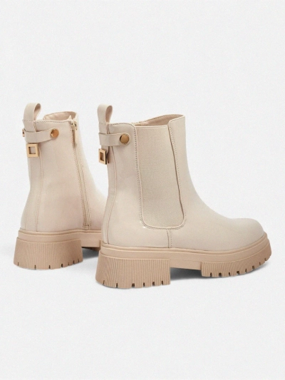 Lakierowane Botki damskie eko skórzane Calebi