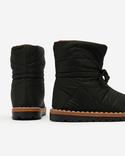 Royalfashion Women's slip-on snow boots in black Nevonsis
