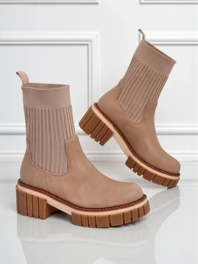 Ivy Storm Women's Faux Leather Block Heel Ankle Boots