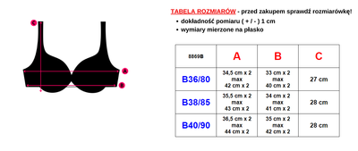 Fuchsia padded bra with lace - Underwear