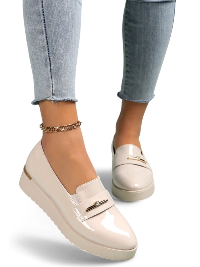 Royalfashion Sieviešu lakotās mokasīnas Arefel