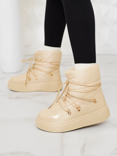 Royalfashion Sieviešu sniega zābaki bēšā krāsā Dabenda