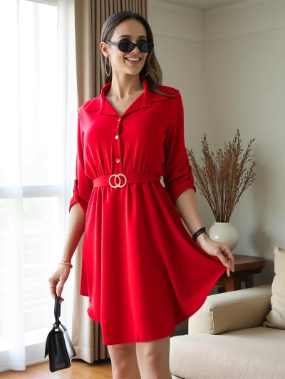 Royalfashion Elegant women's knee-length dress