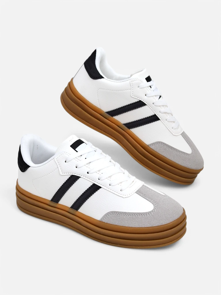 Royalfashion Women's sporty sneakers with a rubber sole Allexx