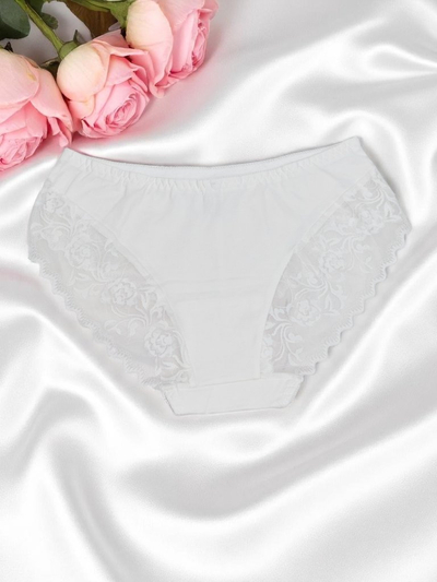 Royalfashion Women's cotton briefs with lace Pure Lace
