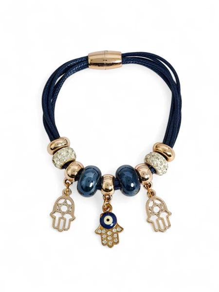 Women's Bracelet with Beads and Glitter