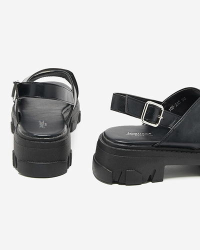 Black women's sandals on a thick sole Denidas - Shoes