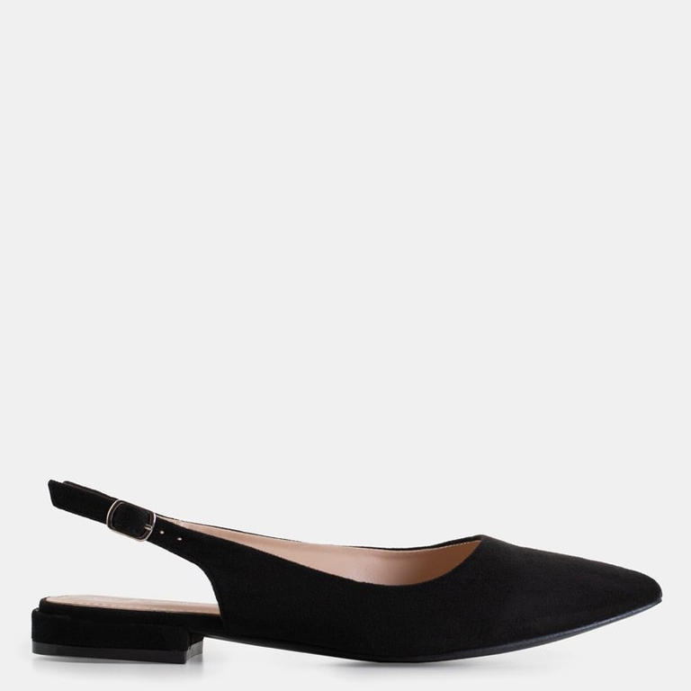 Black women's flat sandals Amaret - Footwear