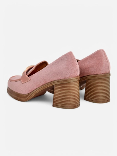 Royalfashion Женские мокасины на толстом каблуке Qeroy