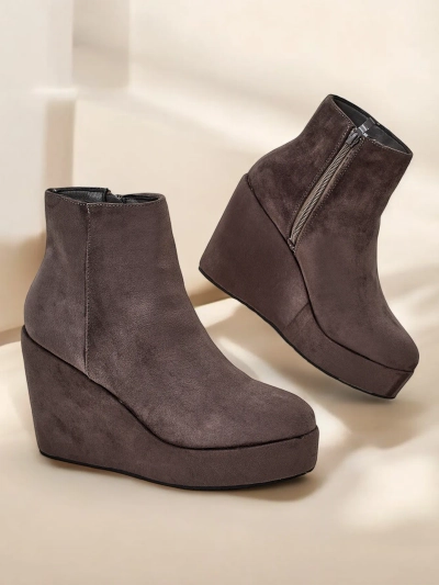 Royalfashion Women's wedge boots Sieffa