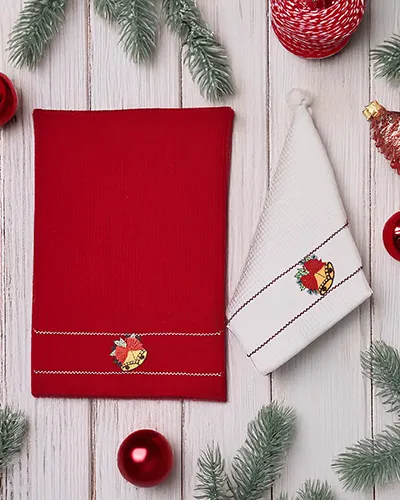 Royalfashion Ziemassvētku dvielis Ielieciet ceļa