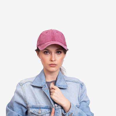 Ladies 'maroon denim cap - Accessories