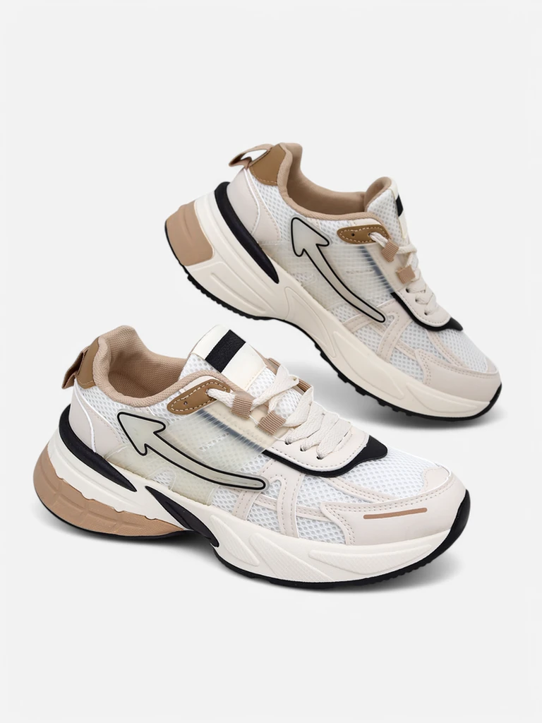 Royalfashion Women's sporty sneakers with thicker sole Beysa