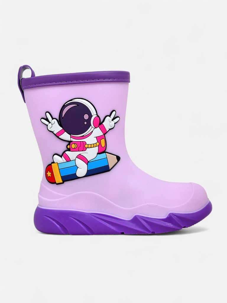 Royalfashion bērnu lietus zābaki ar astronautu Kosmosu
